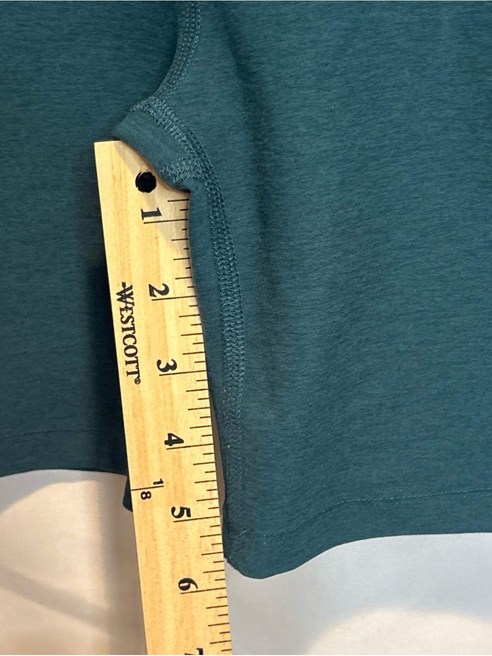 Beyond Yoga High-Waist Teal Bike Shorts - Picture 5 of 7